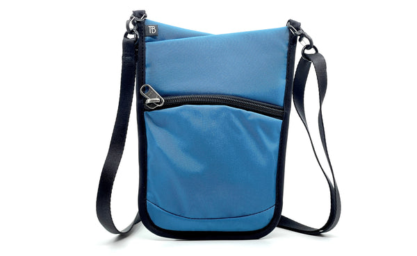 The front of the P.I.K.A. Pouch in Logic Blue (blue) 630 Recycled.